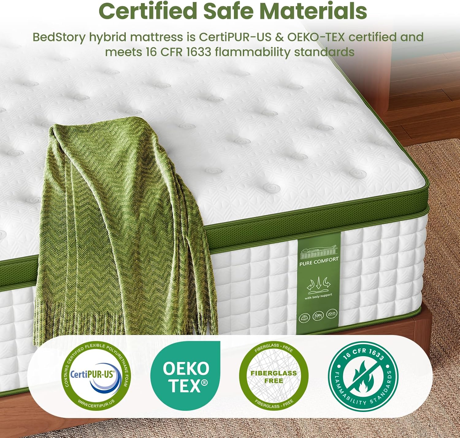 14 Inch Luxury Hybrid Queen Mattress - Image 4